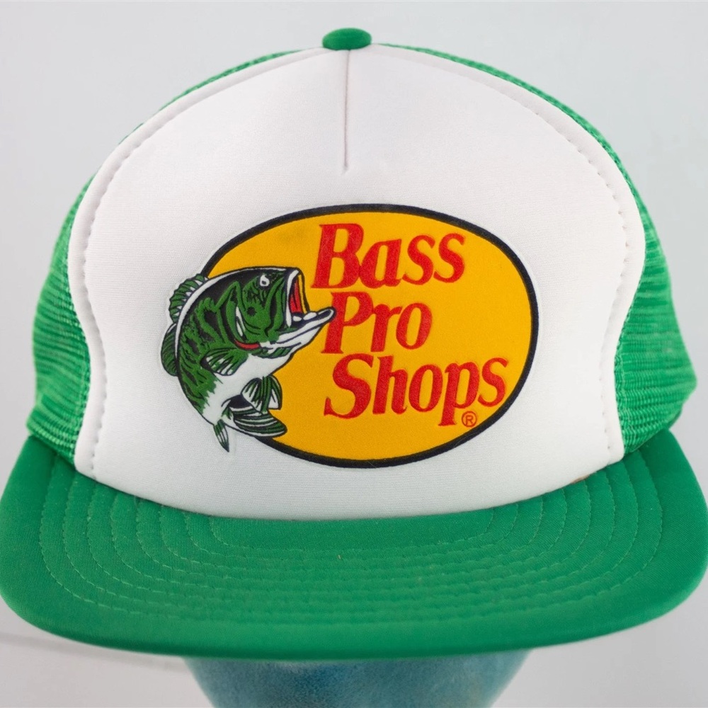 Bass Pro Shops Green and Yellow Logo Cap